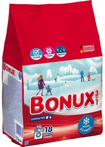 Skalbimo milteliai Bonux Polar Ice Fresh, 1,17 kg
